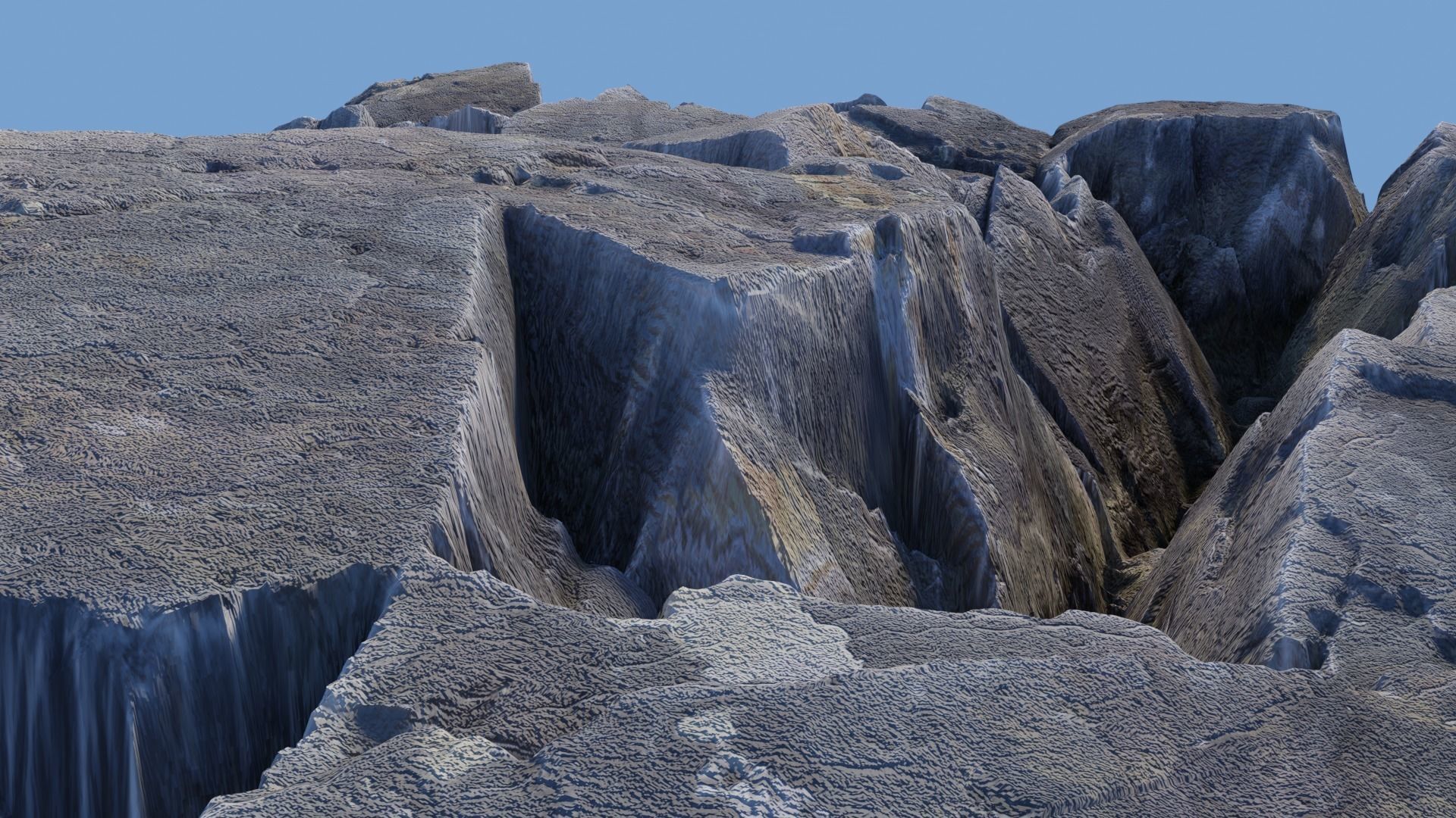 Rock Cliff Mountains 3D model_23