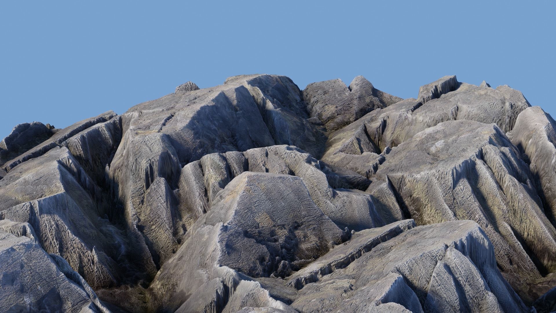 Rock Cliff Mountains 3D model_16
