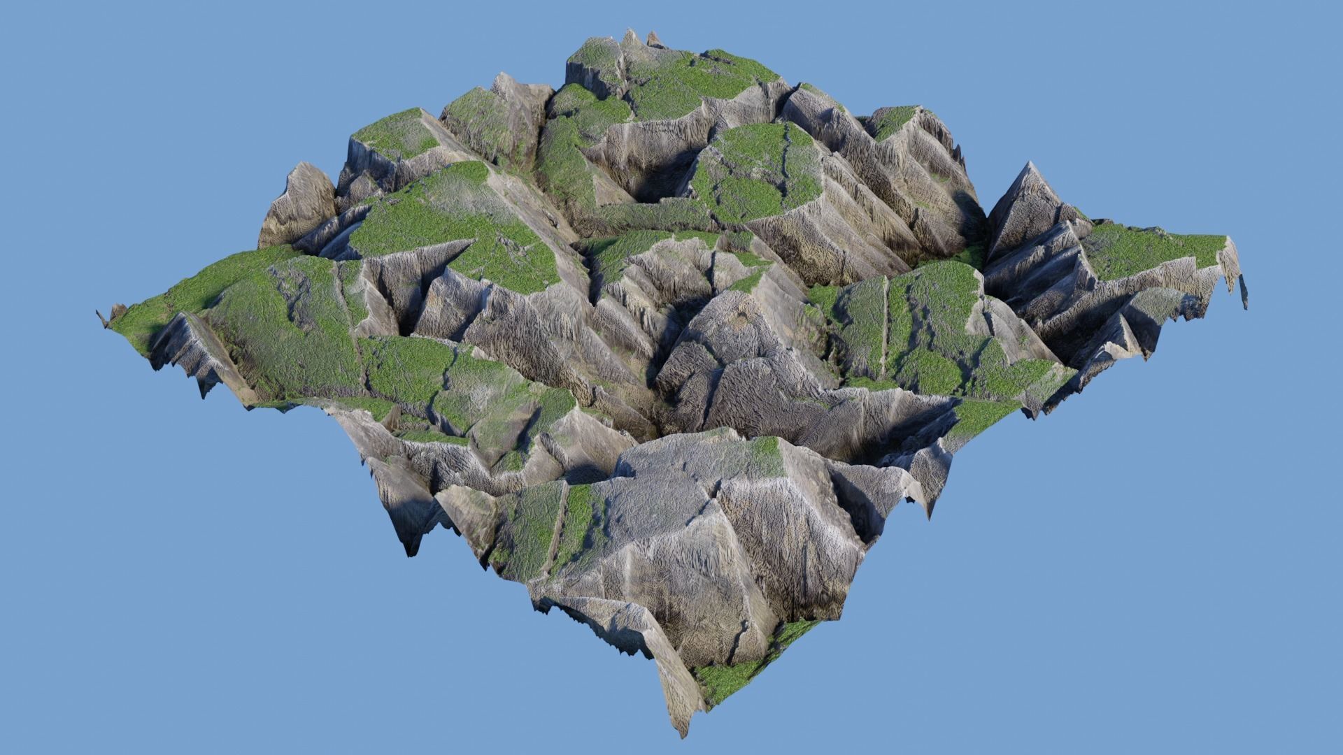 Rock Cliff Mountains 3D model_5