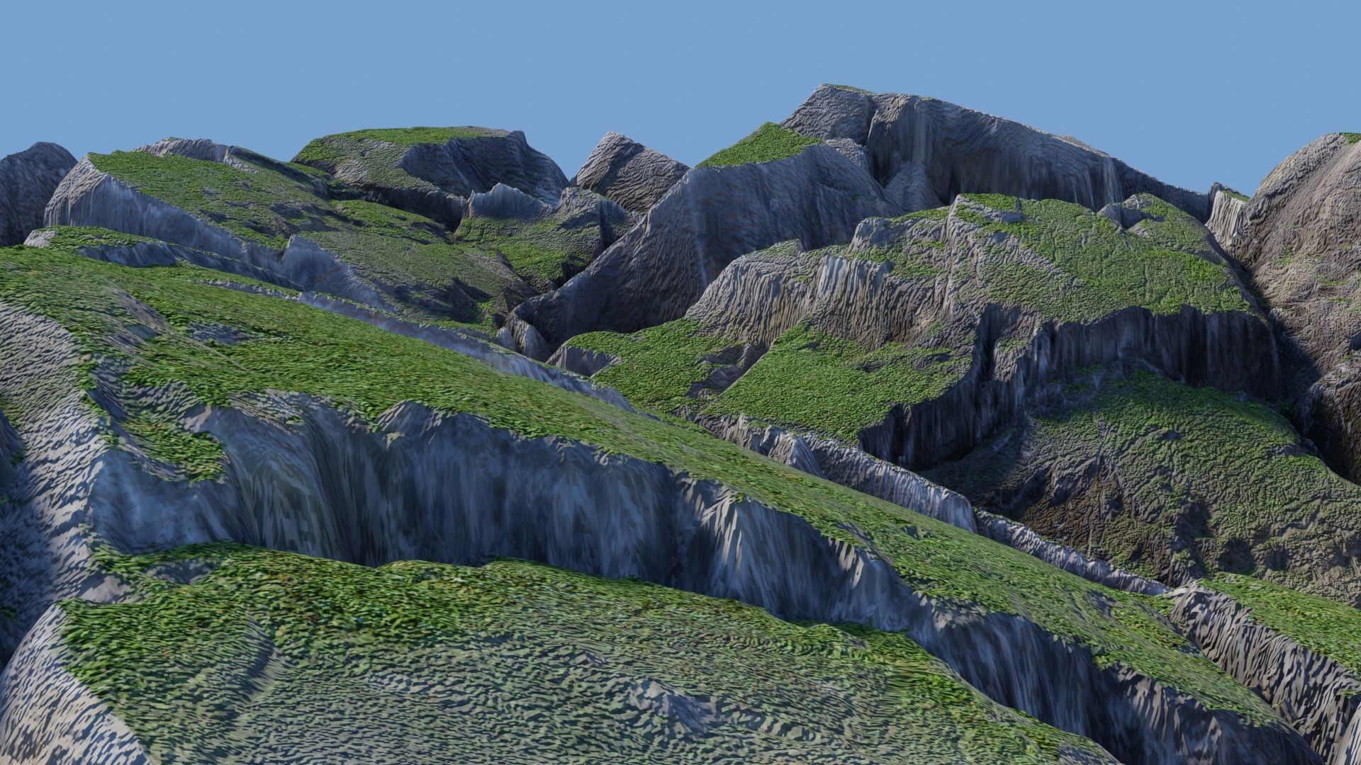 Rock Cliff Mountains 3D model_10