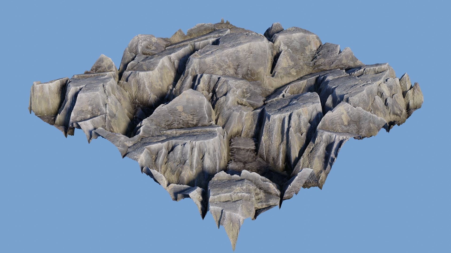 Rock Cliff Mountains 3D model_12