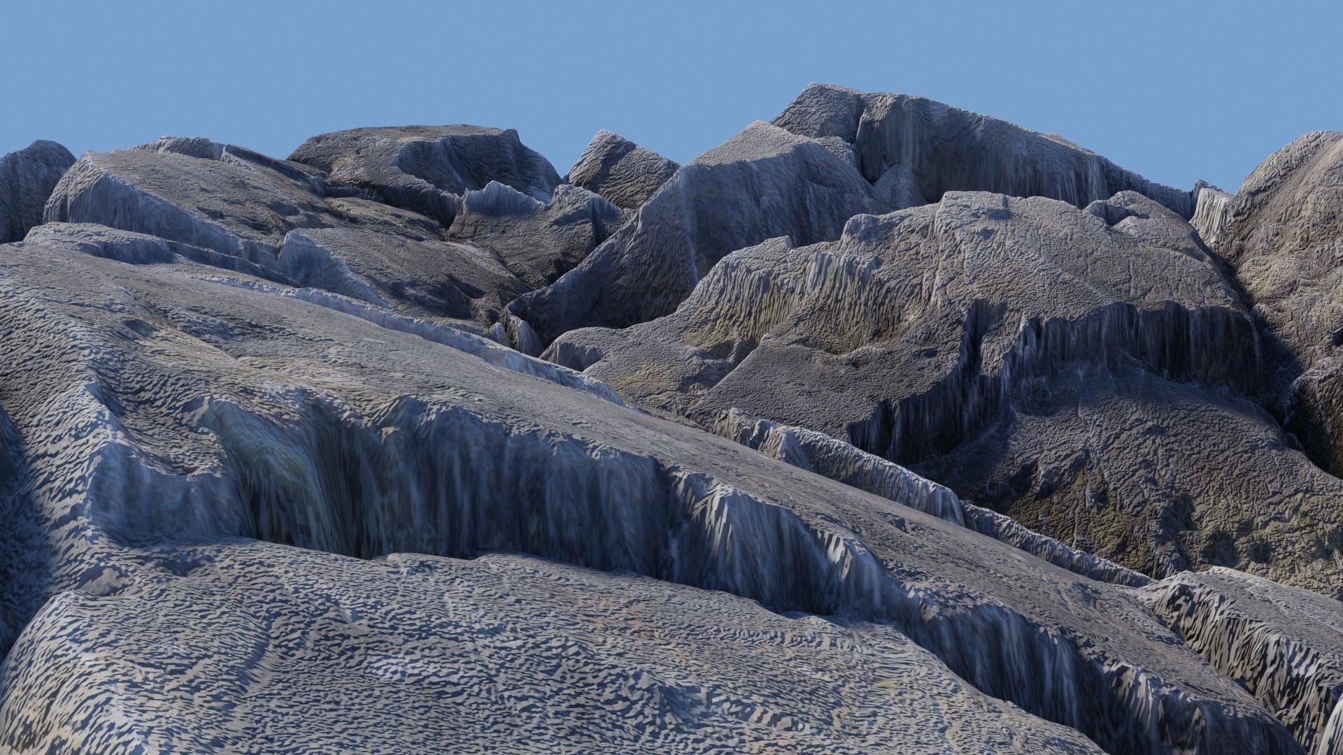 Rock Cliff Mountains 3D model_22