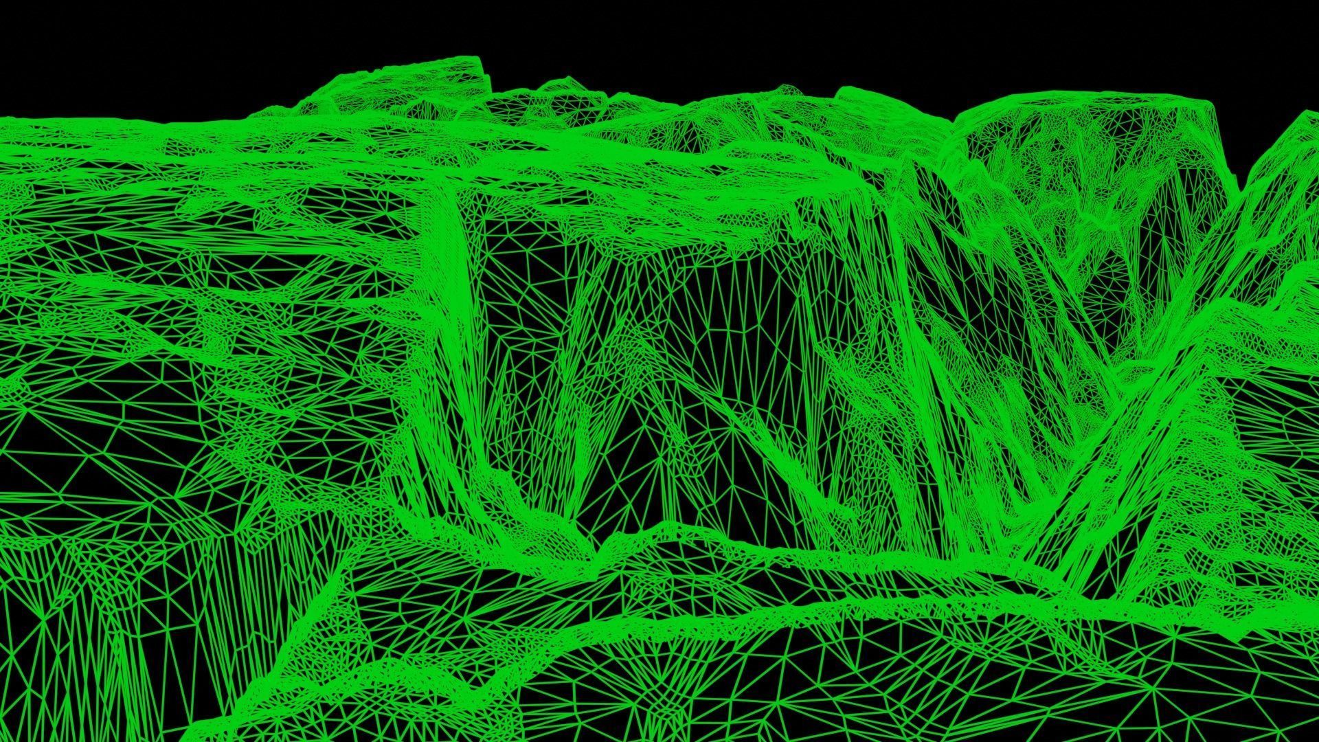 Rock Cliff Mountains 3D model_27