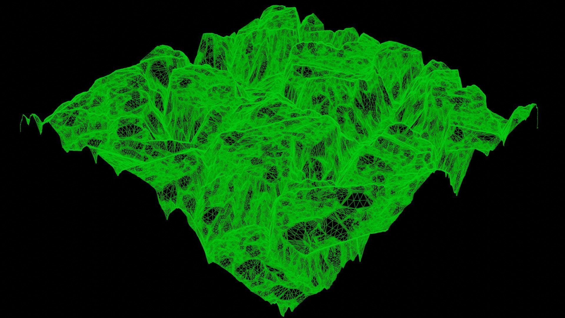 Rock Cliff Mountains 3D model_25