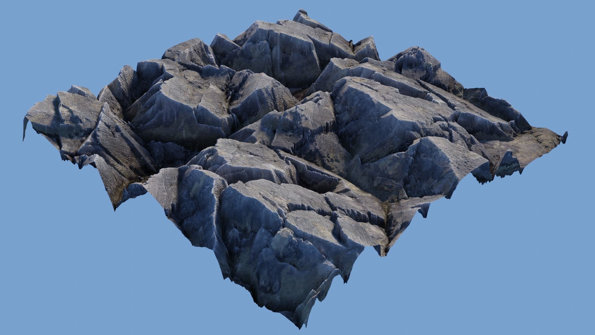 Rock Cliff Mountains 3D model_13