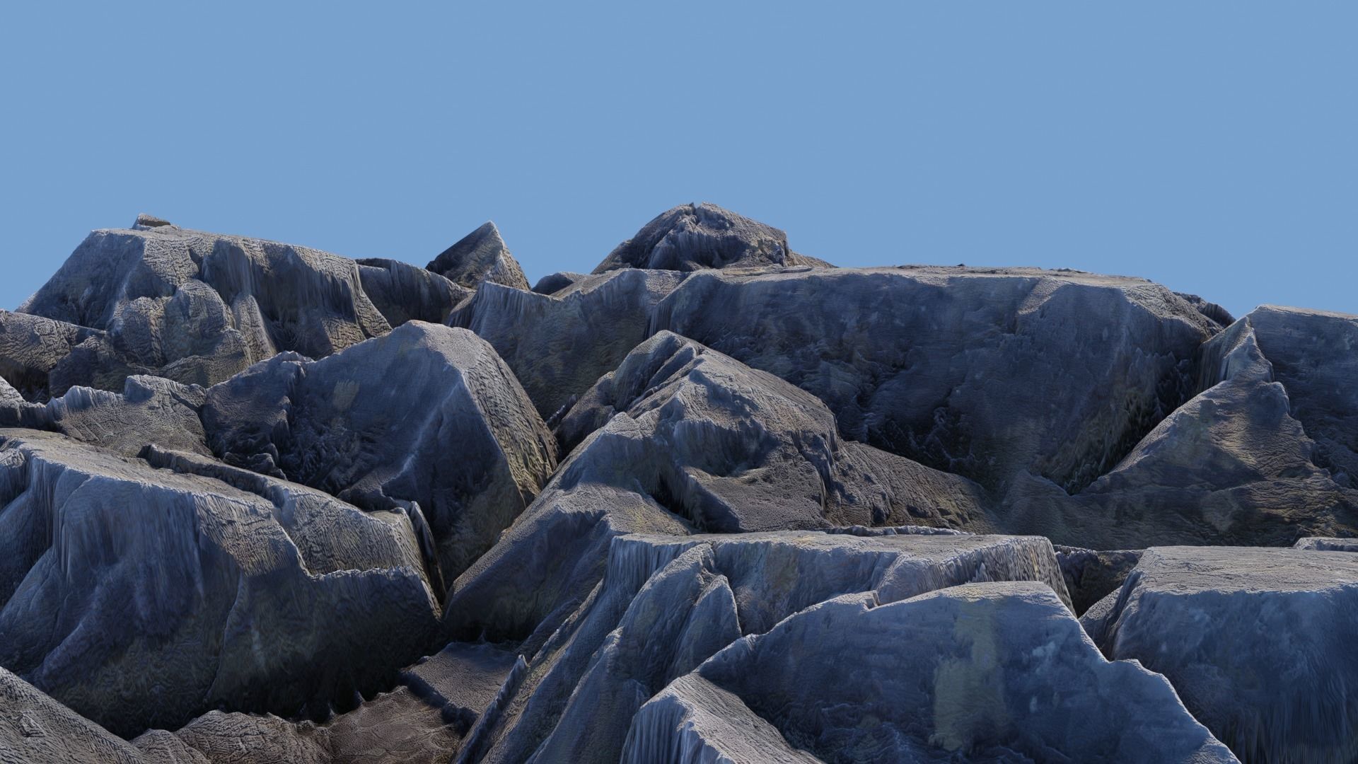 Rock Cliff Mountains 3D model_18