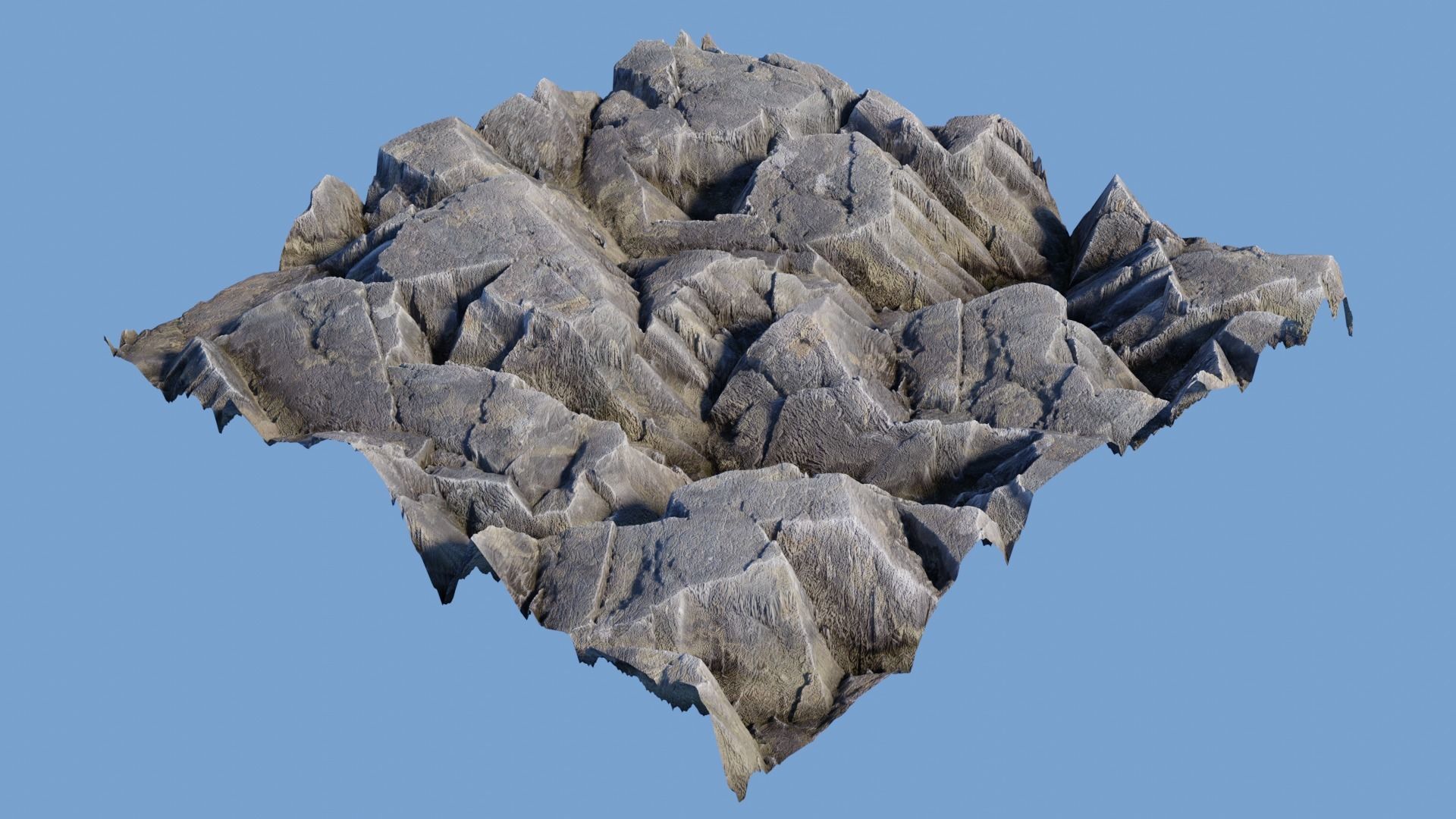 Rock Cliff Mountains 3D model_14