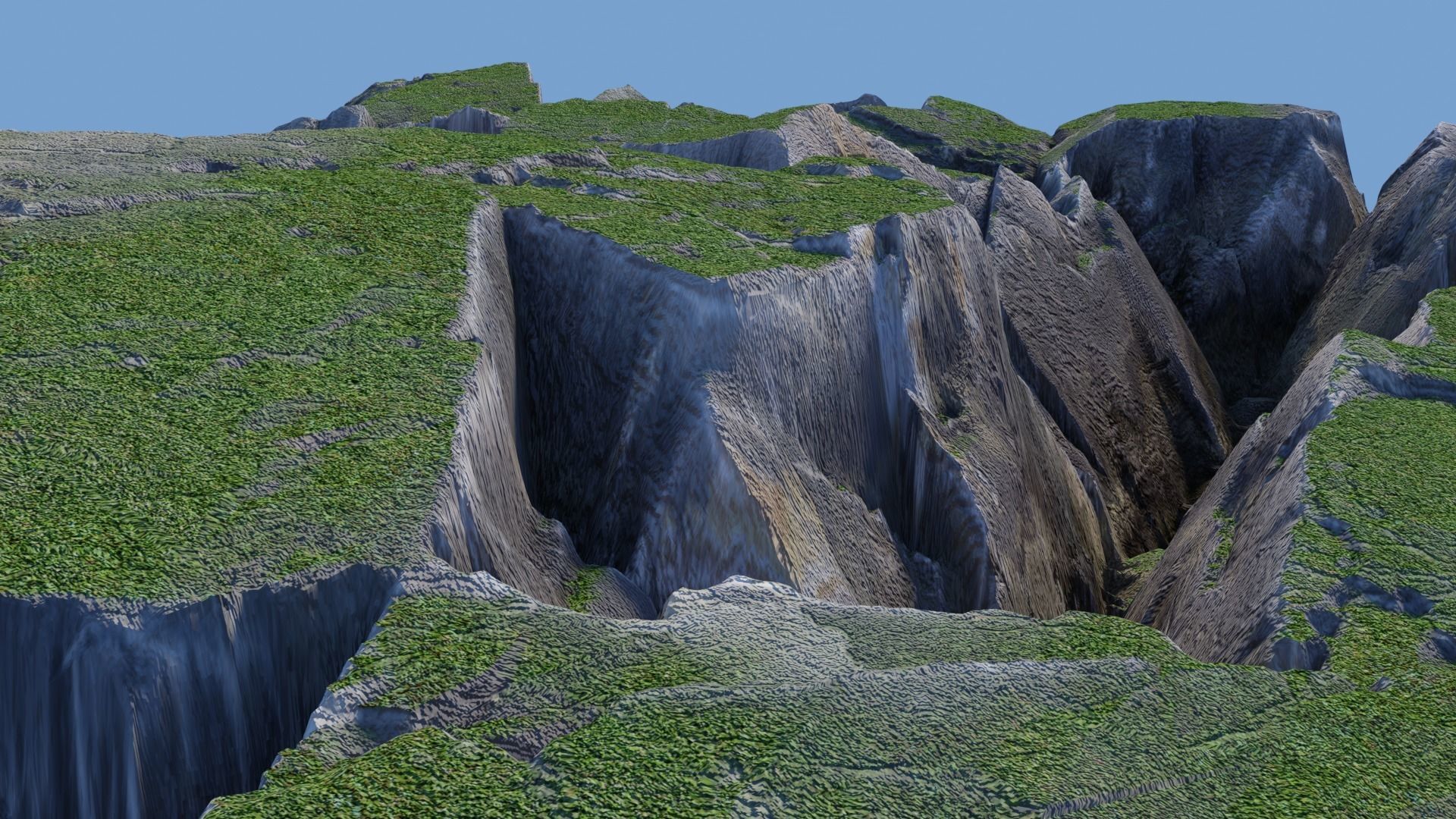 Rock Cliff Mountains 3D model_11