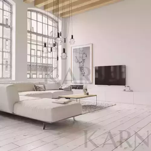 Luxury Living Room on a Residense Modern Style