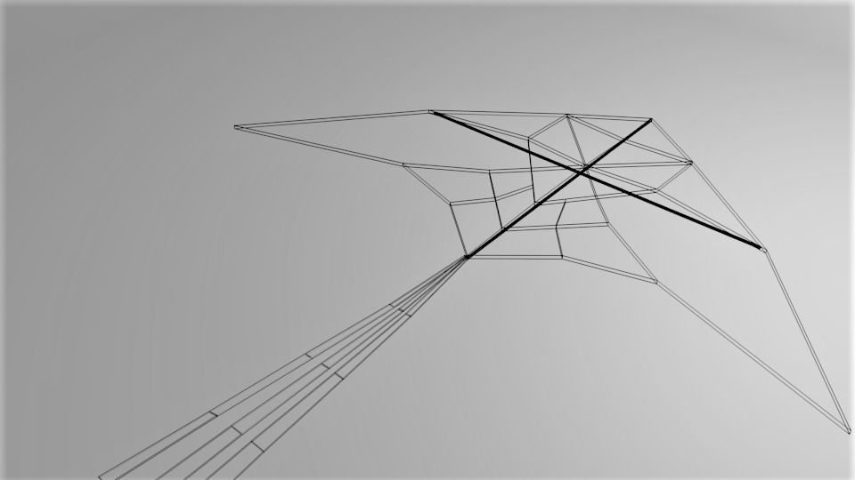 Arrow Kite 3D model_5