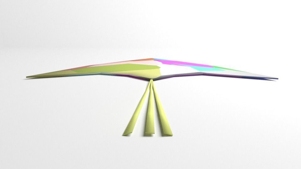 Arrow Kite 3D model_1