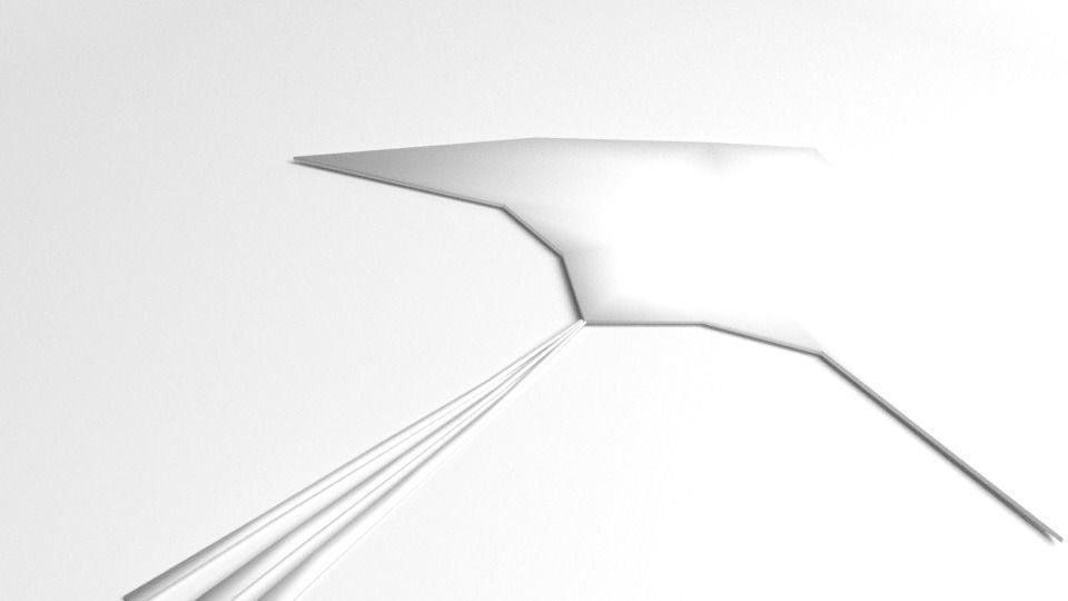 Arrow Kite 3D model_4
