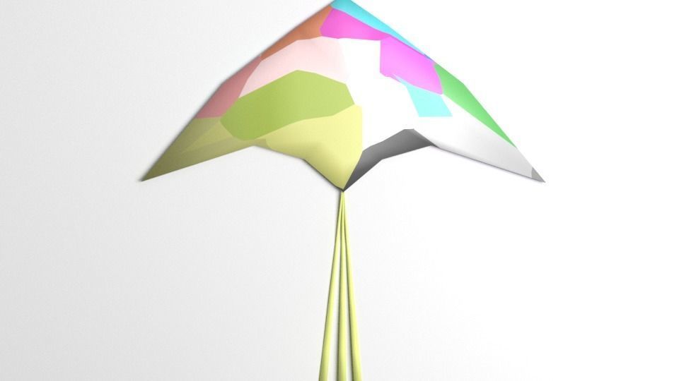 Arrow Kite 3D model_2