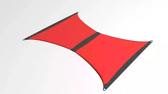 Bowed Kite 3D model