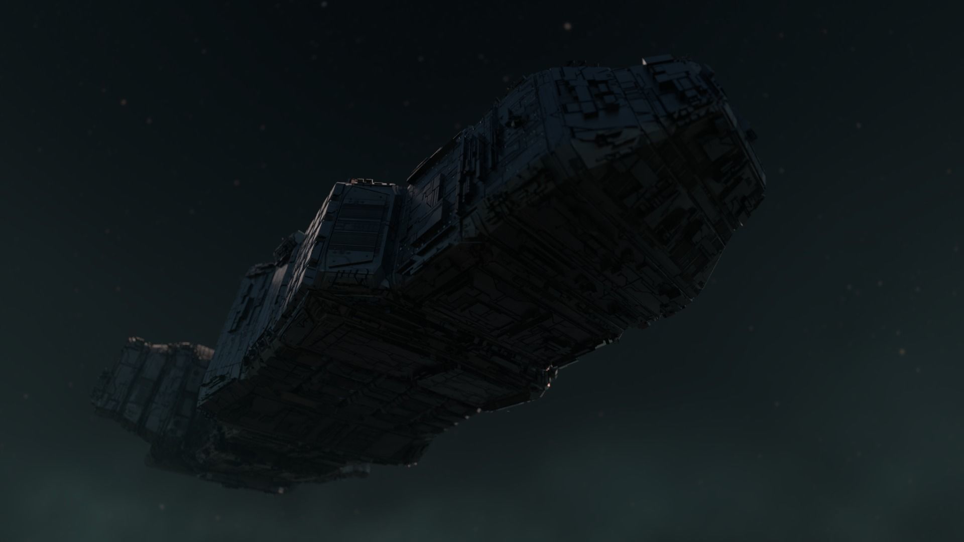 Sarcophagus Starship - complete render scene 3D model_3