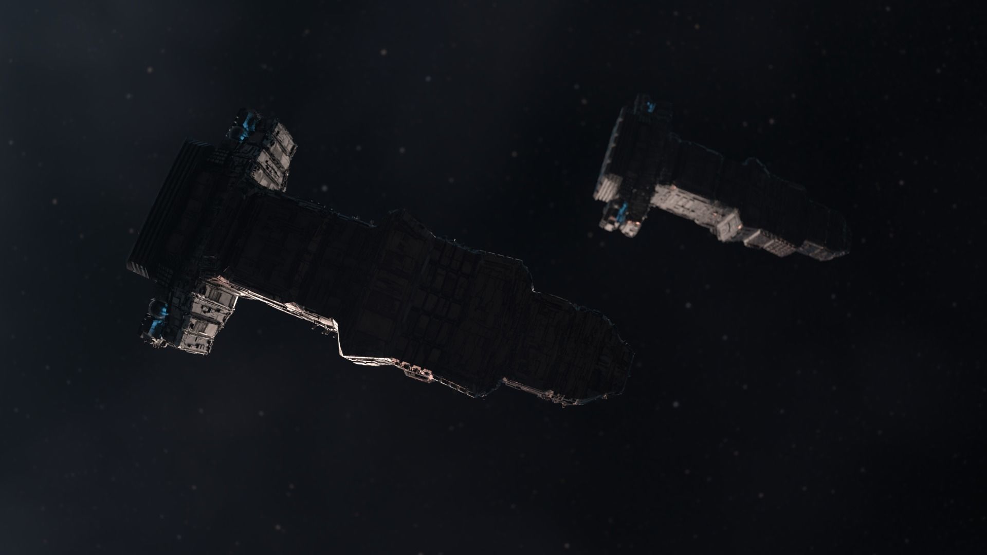 Sarcophagus Starship - complete render scene 3D model_4