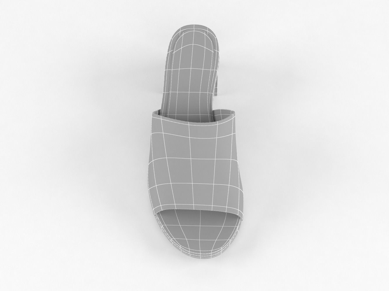 Women Slide Sandal 3D model_11