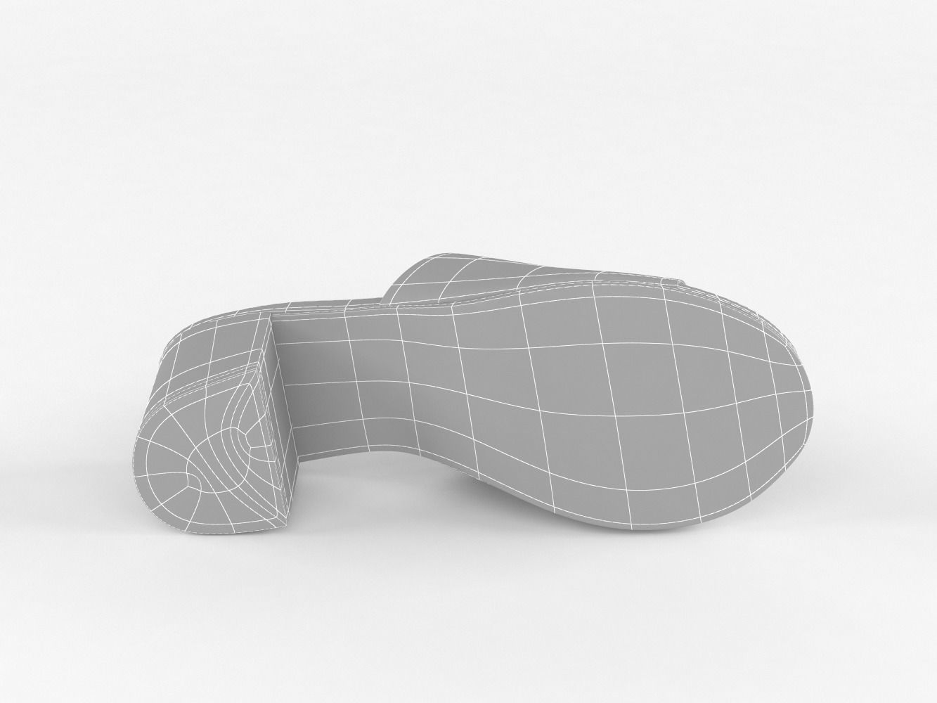 Women Slide Sandal 3D model_13