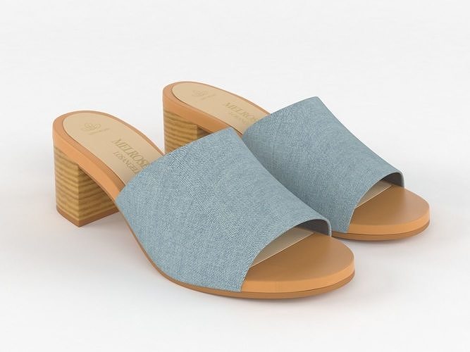 Women Slide Sandal 3D model