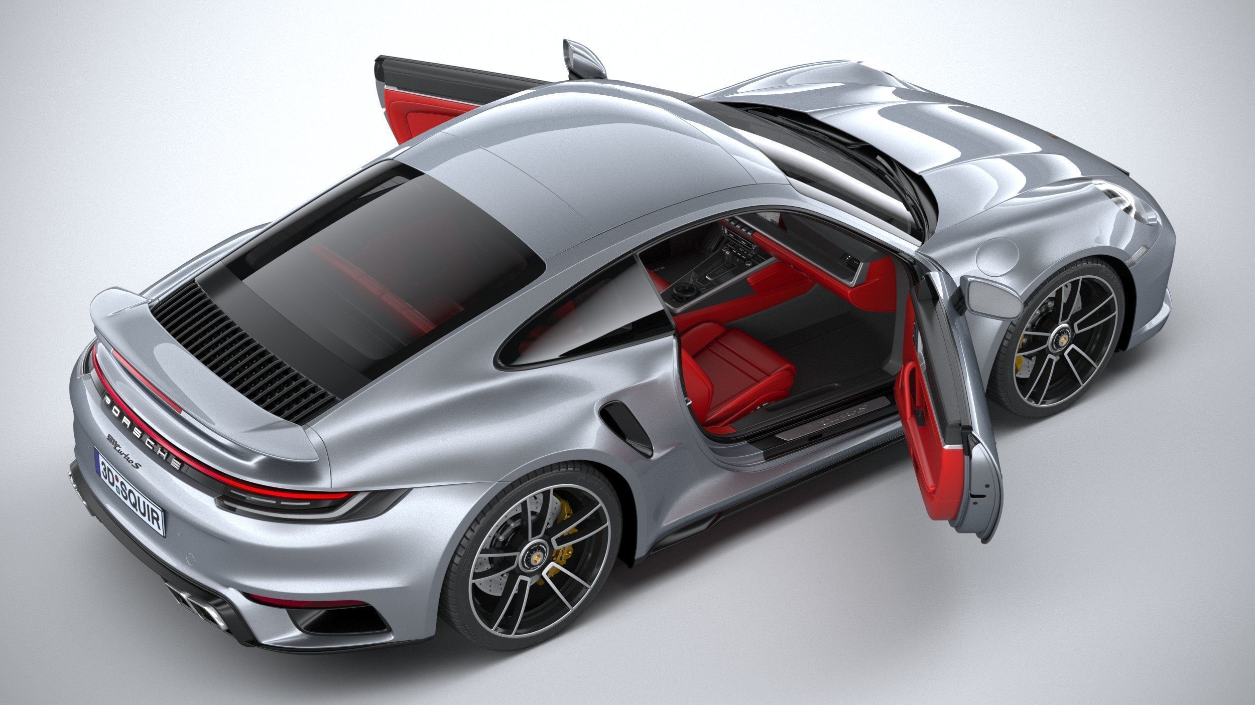 Porsche 911 Turbo S 2021 3D model_23