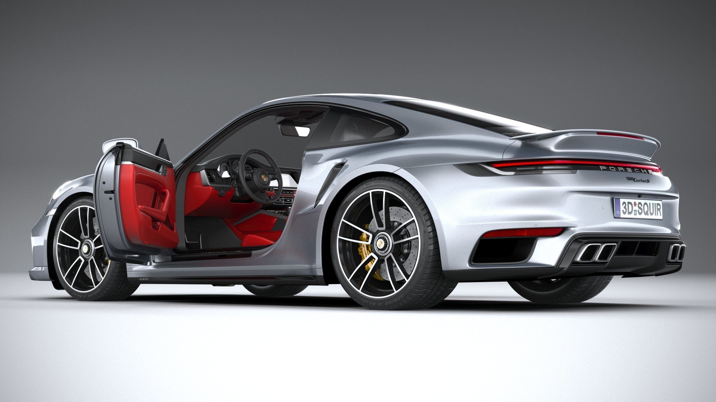 Porsche 911 Turbo S 2021 3D model_21
