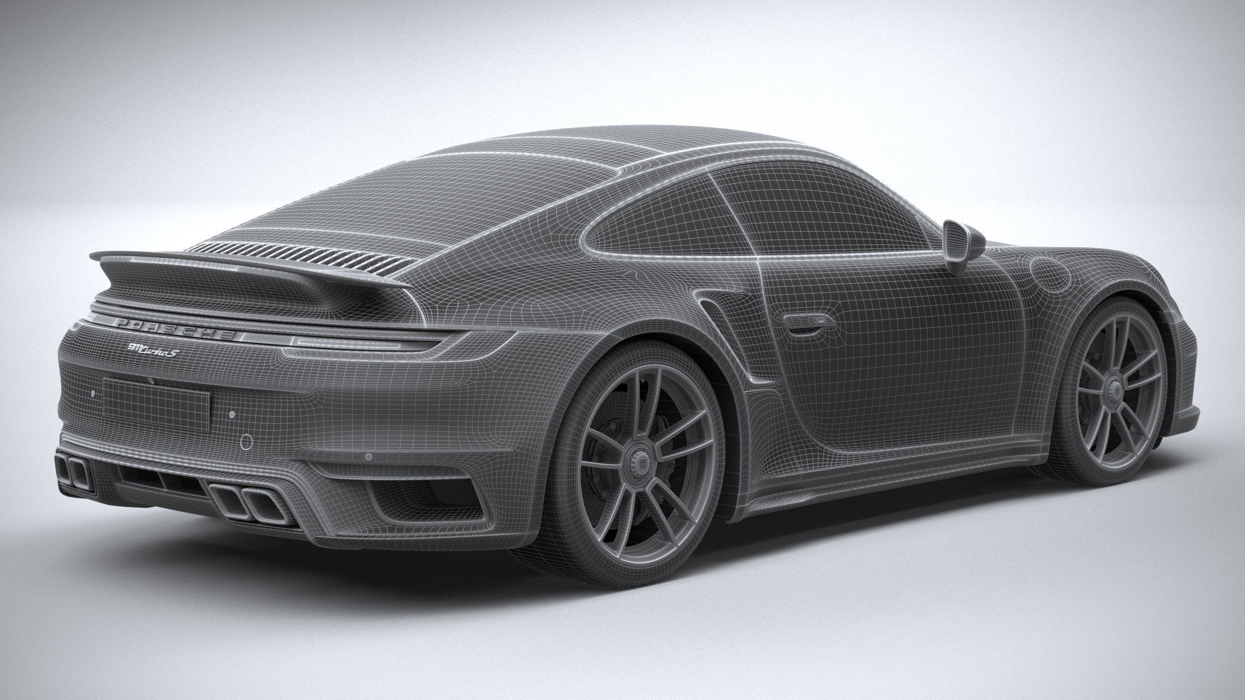 Porsche 911 Turbo S 2021 3D model_38