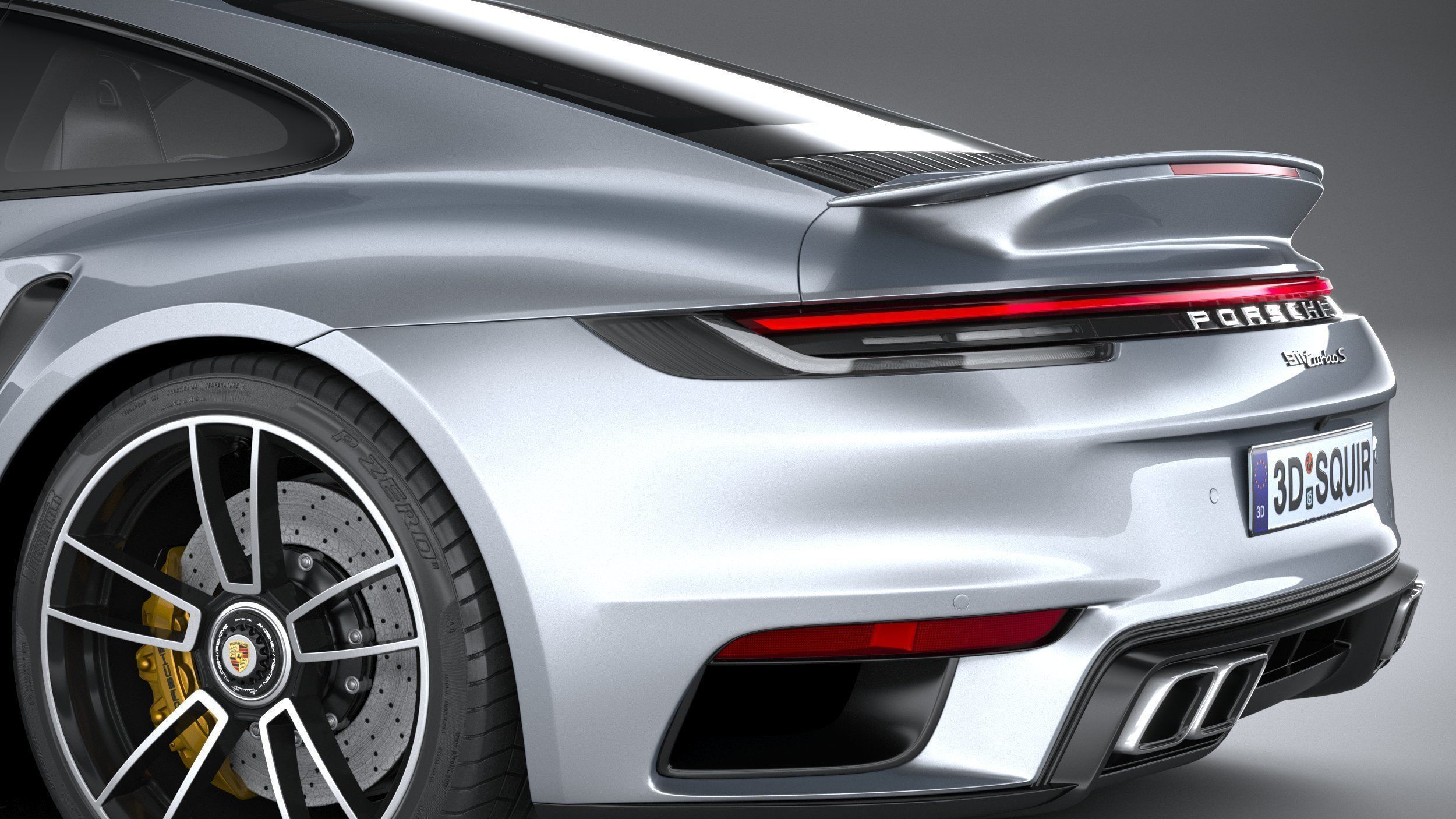 Porsche 911 Turbo S 2021 3D model_6