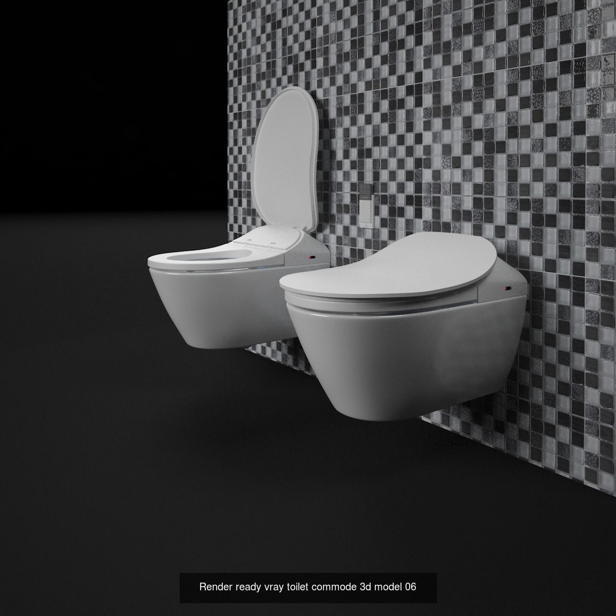 Render Ready Vray Bathroom fittings collection commode   _7