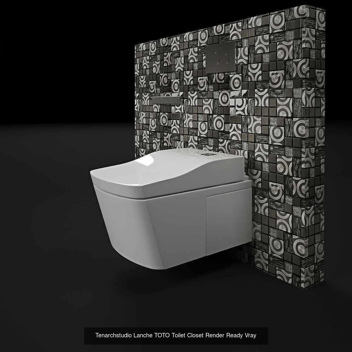 Render Ready Vray Bathroom fittings collection commode   _2
