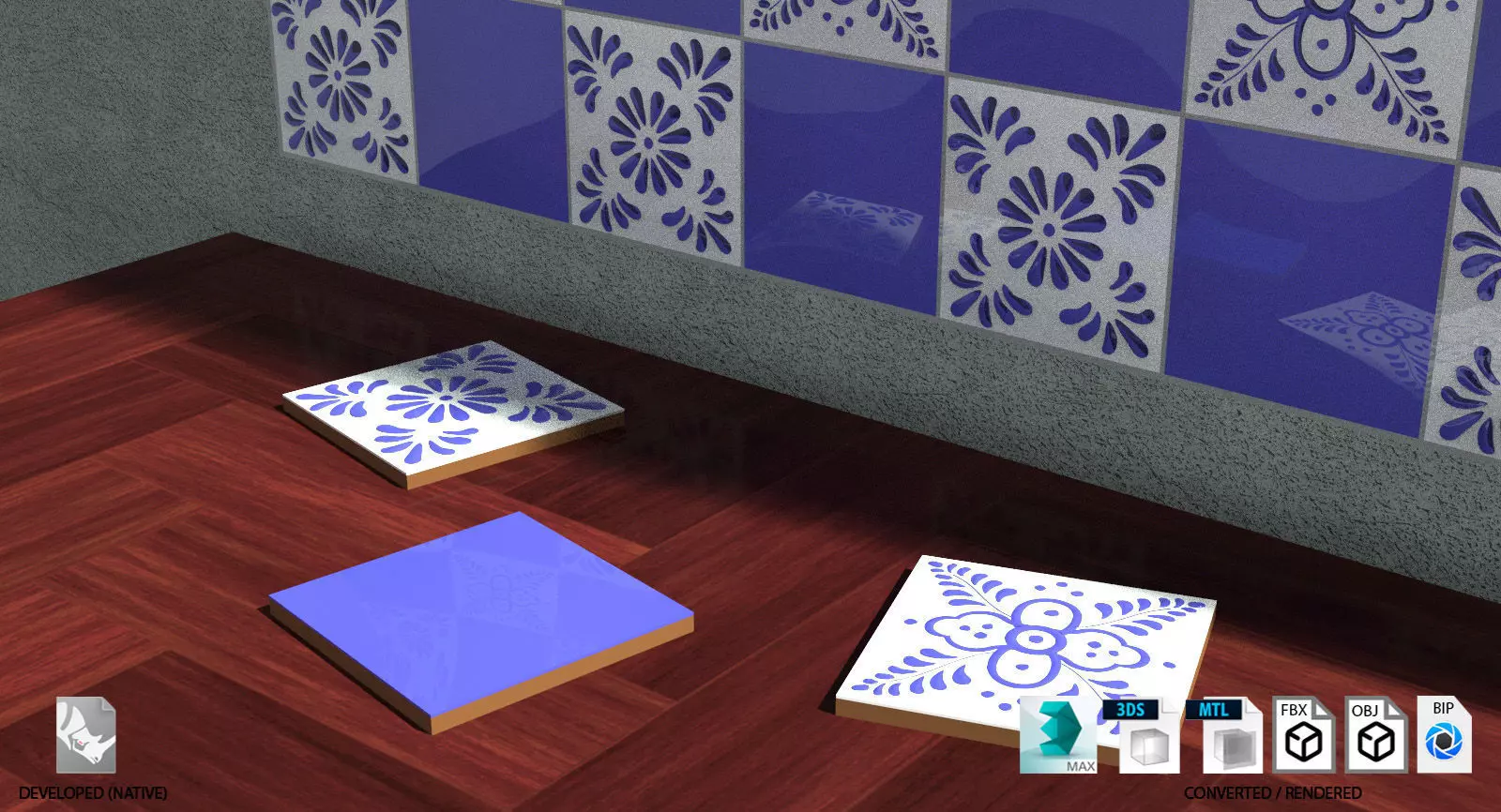Mexican Talavera Tiles 3D model