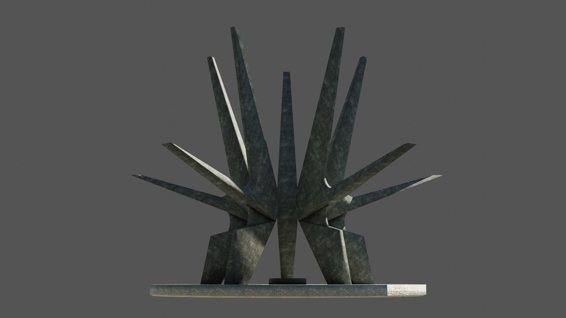 Kosmaj Monument Low-poly 3D model_3