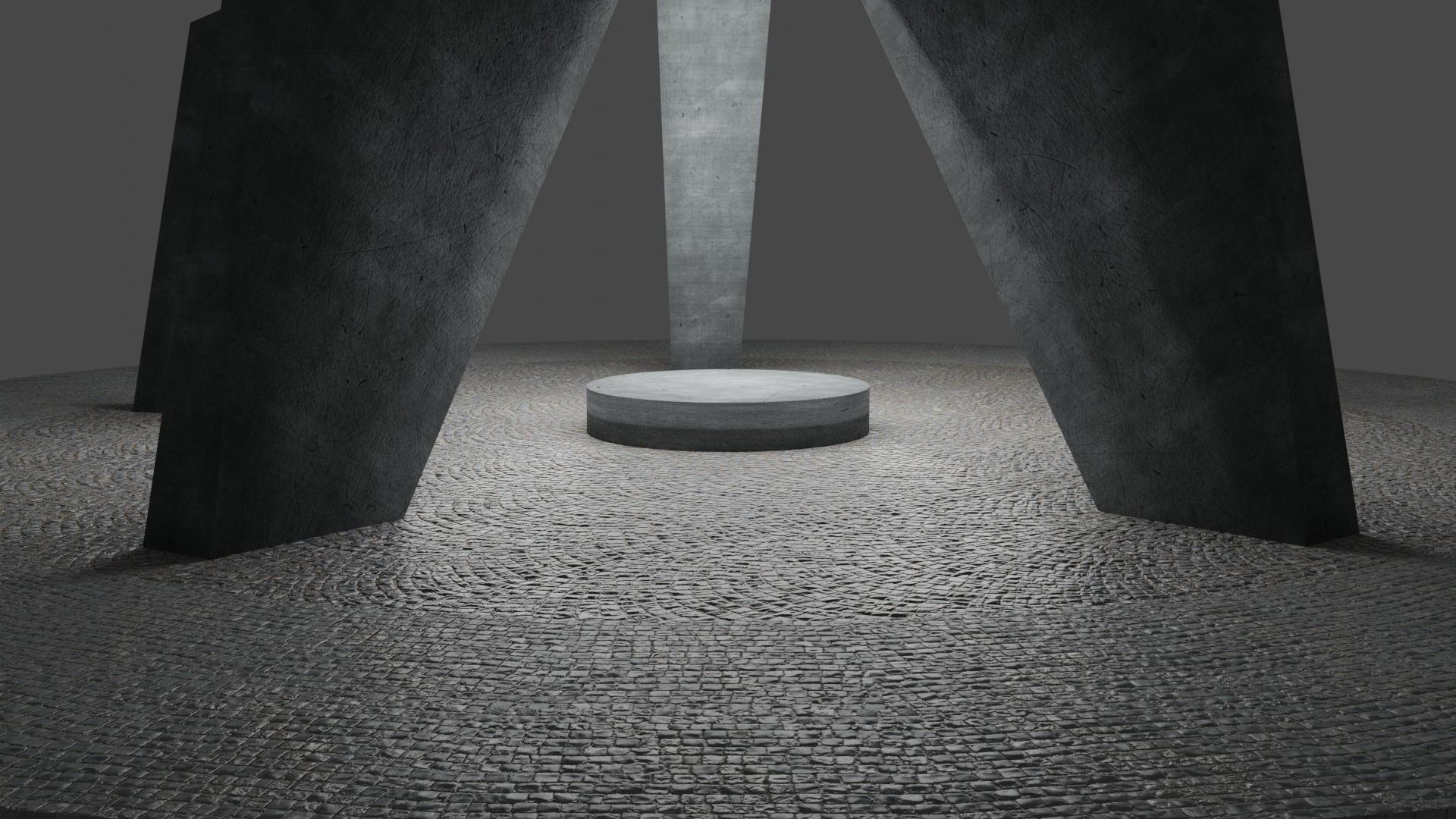 Kosmaj Monument Low-poly 3D model_1