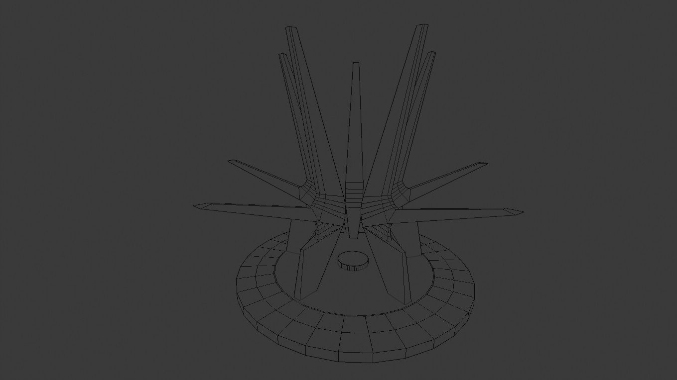 Kosmaj Monument Low-poly 3D model_4