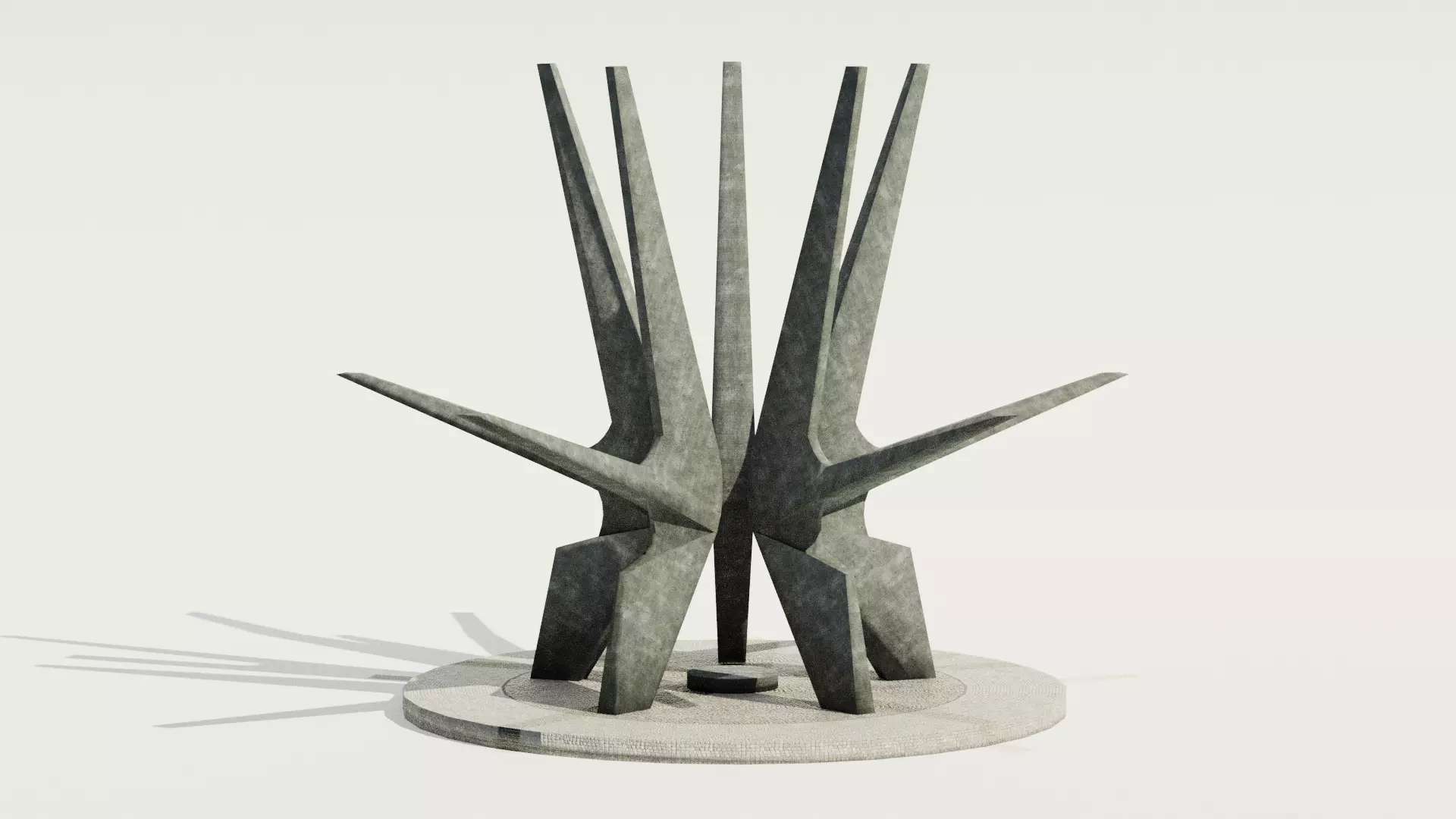 Kosmaj Monument Low-poly 3D model_0