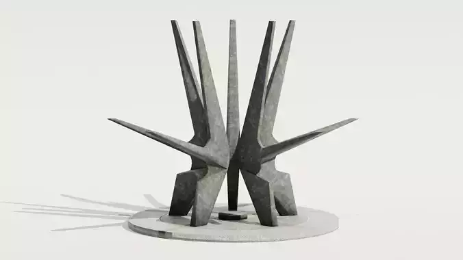 Kosmaj Monument Low-poly 3D model