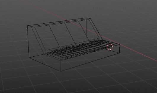 MOOG BASS SYNTH Low-poly 3D model_2