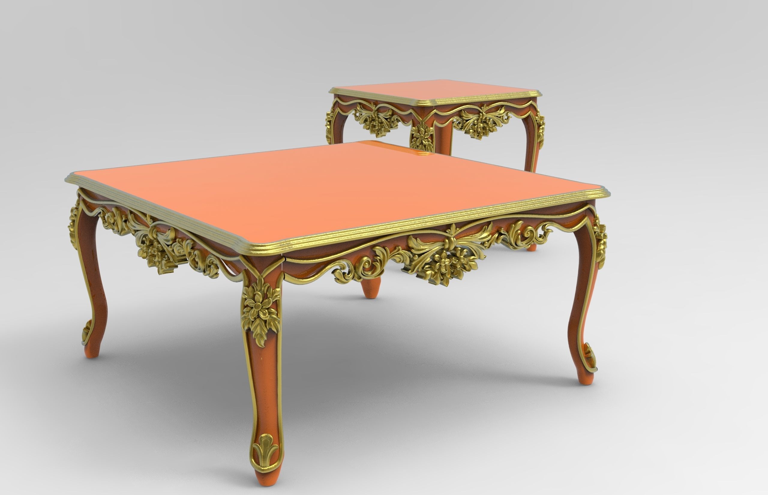 Table Luxury for FURNITURE 3D model 3D model_2