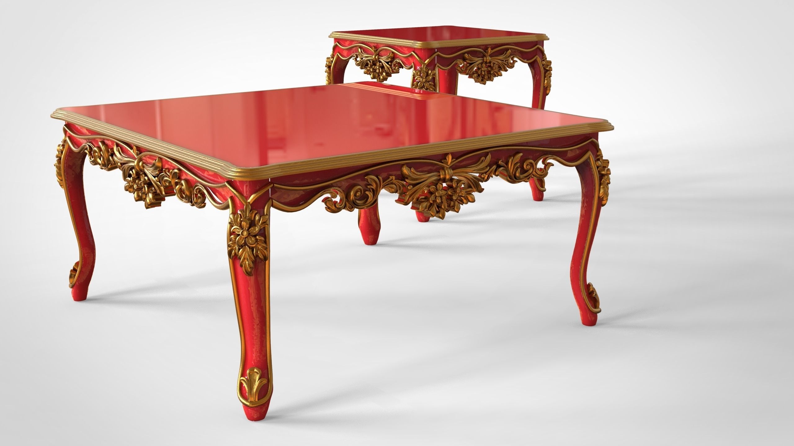 Table Luxury for FURNITURE 3D model 3D model_1