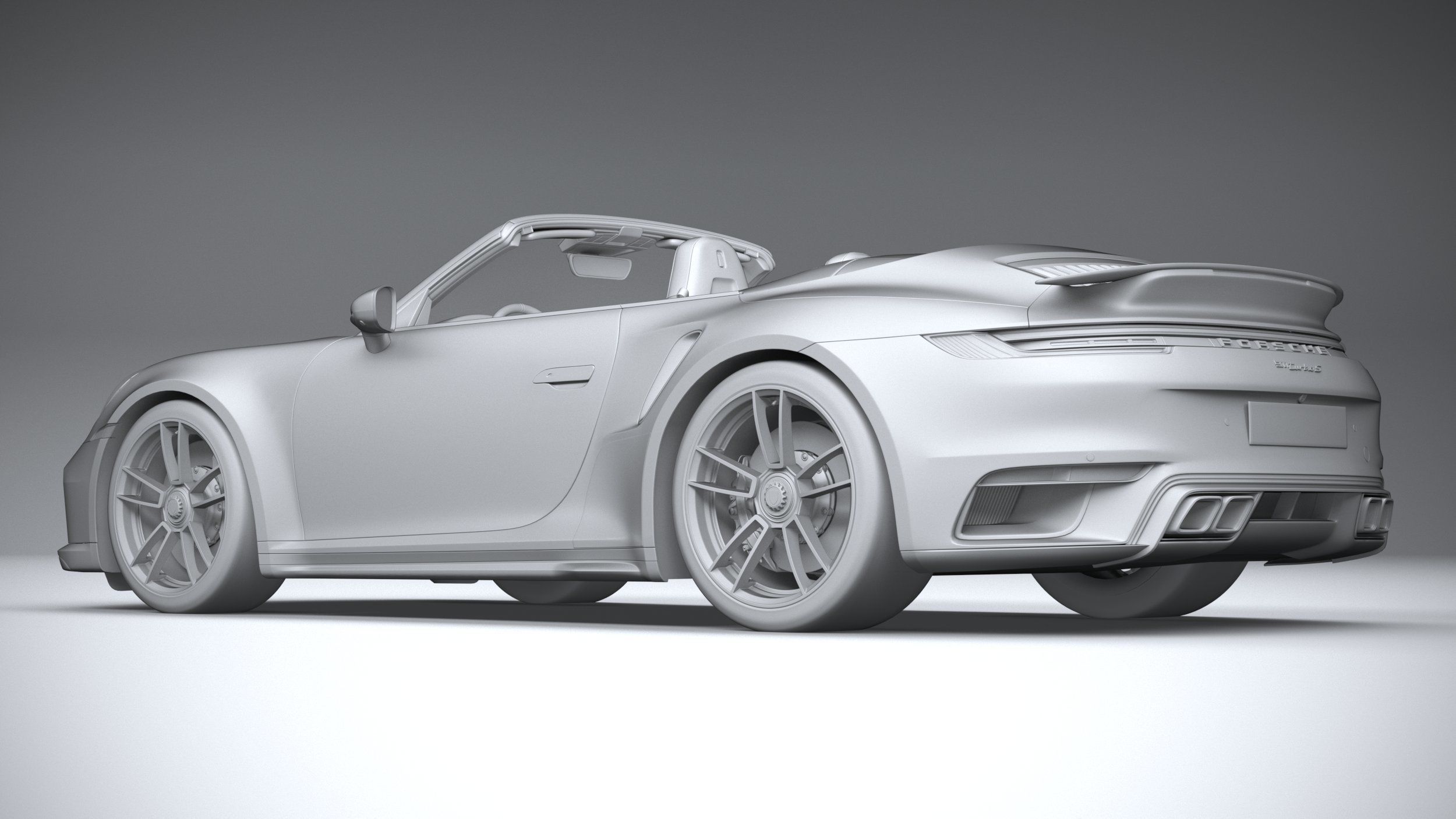 Porsche 911 Turbo S Cabrio 2021 3D model_28