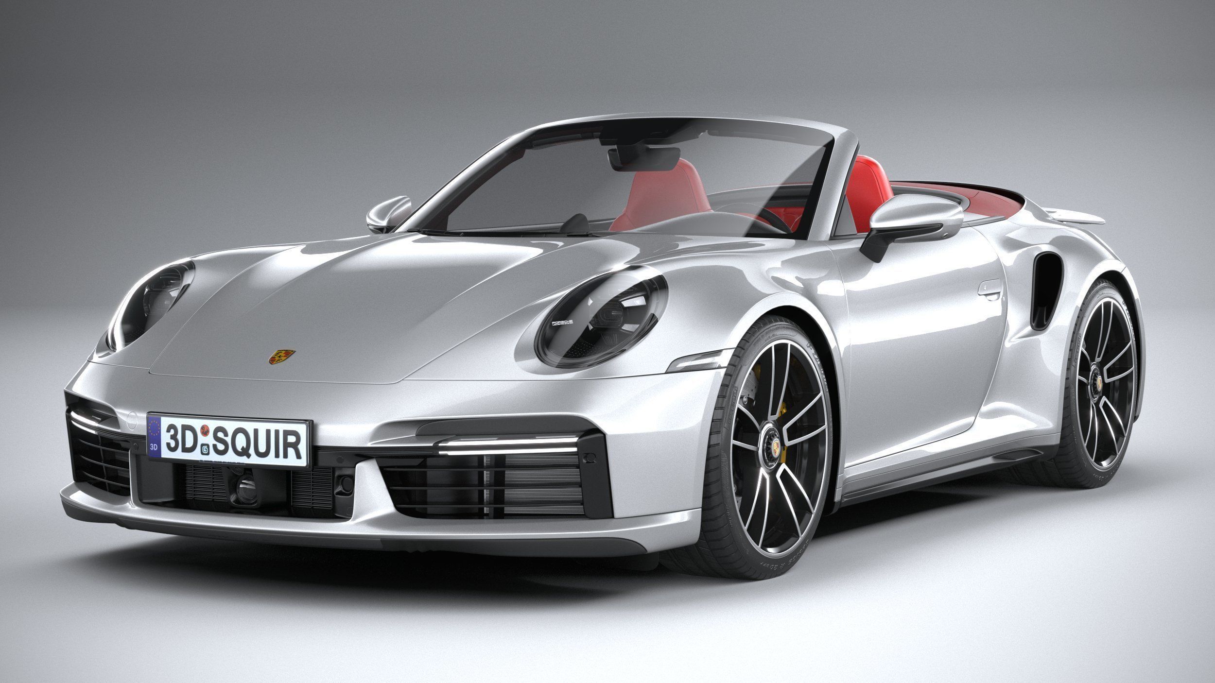 Porsche 911 Turbo S Cabrio 2021 3D model_2