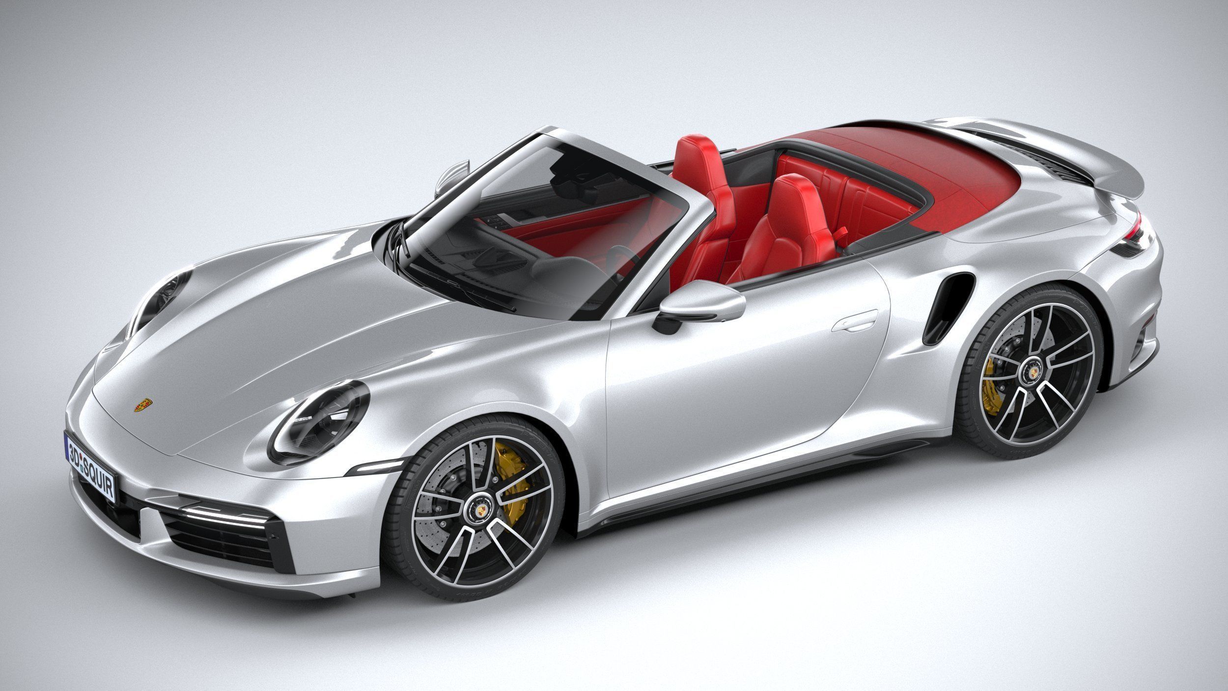Porsche 911 Turbo S Cabrio 2021 3D model_7