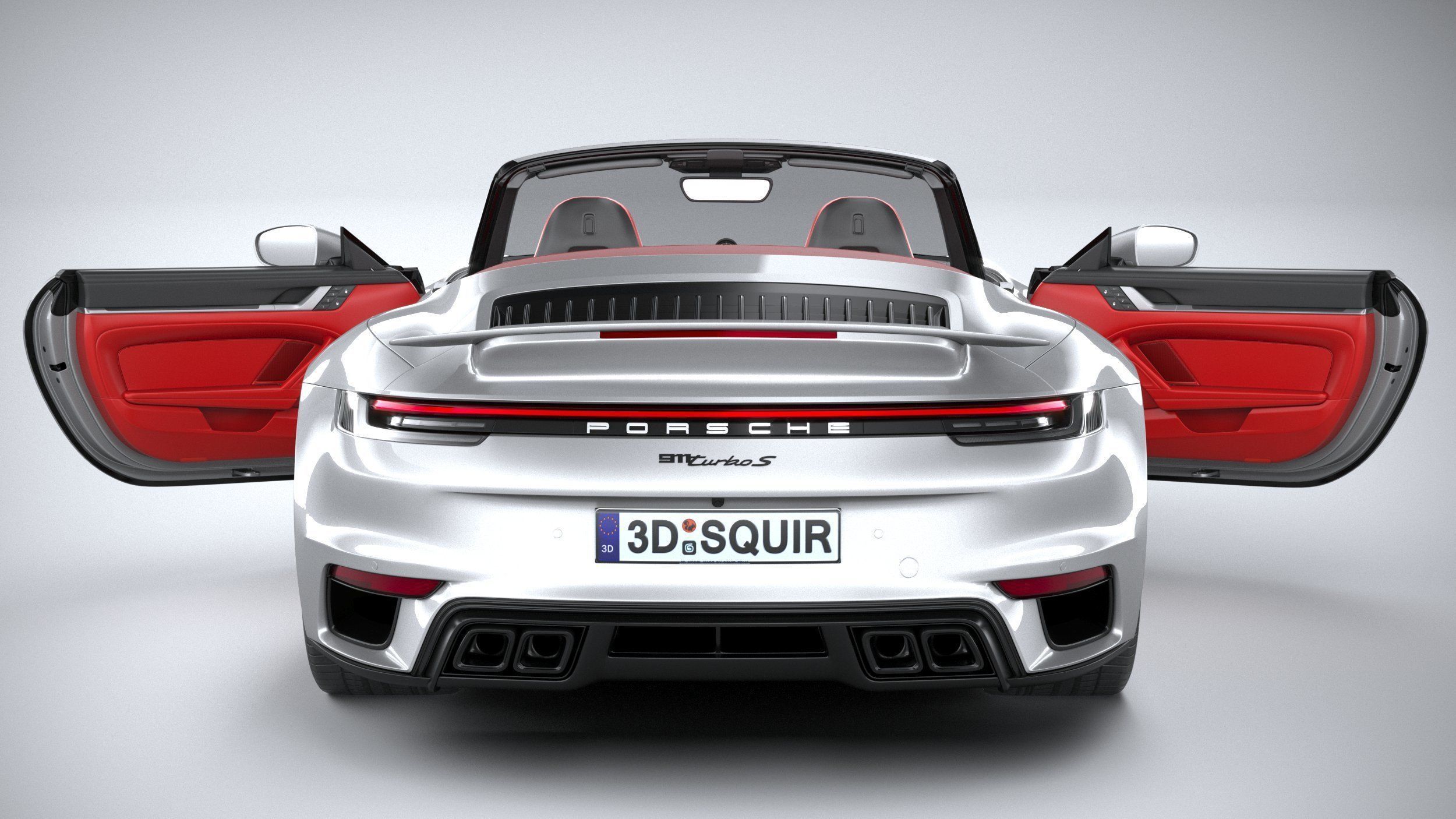 Porsche 911 Turbo S Cabrio 2021 3D model_20