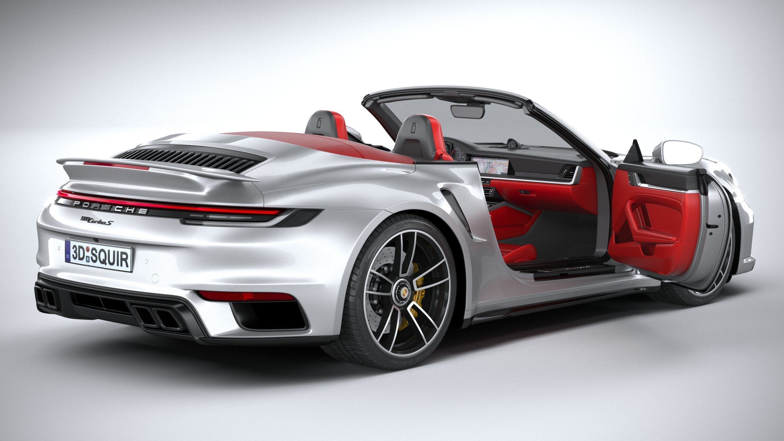 Porsche 911 Turbo S Cabrio 2021 3D model_25
