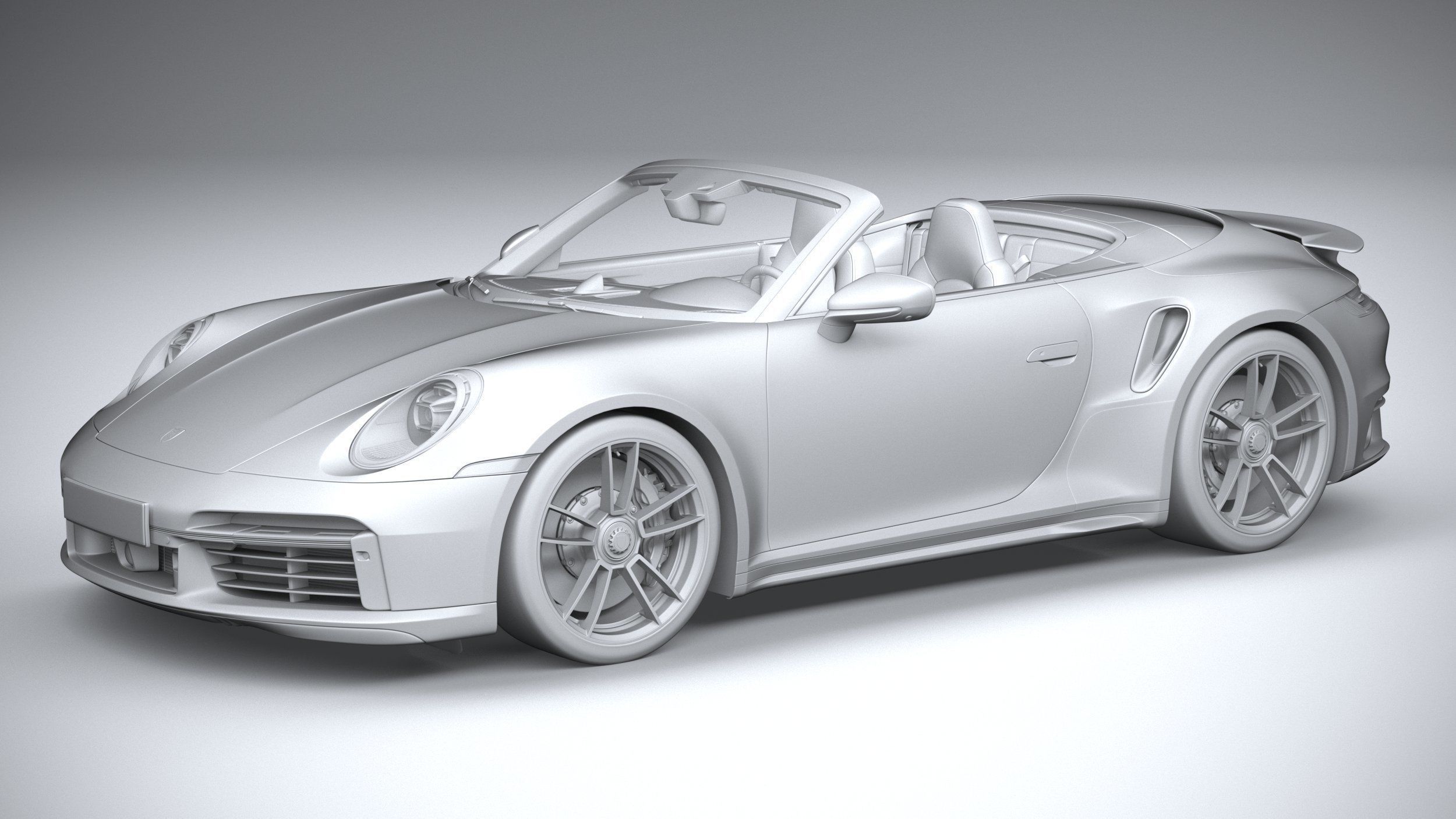 Porsche 911 Turbo S Cabrio 2021 3D model_26