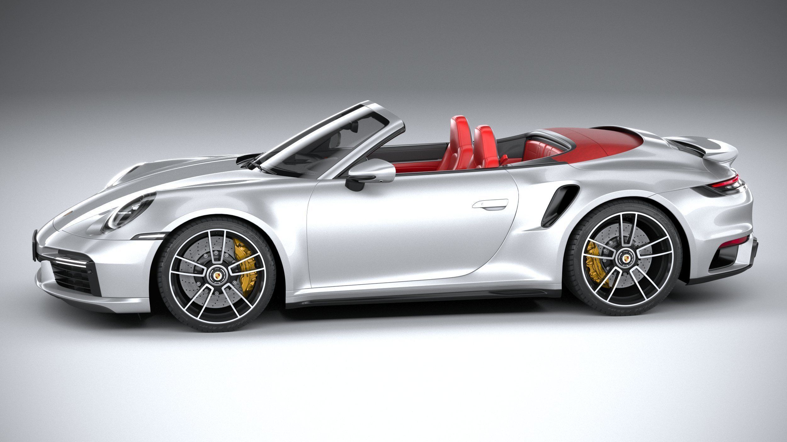 Porsche 911 Turbo S Cabrio 2021 3D model_8
