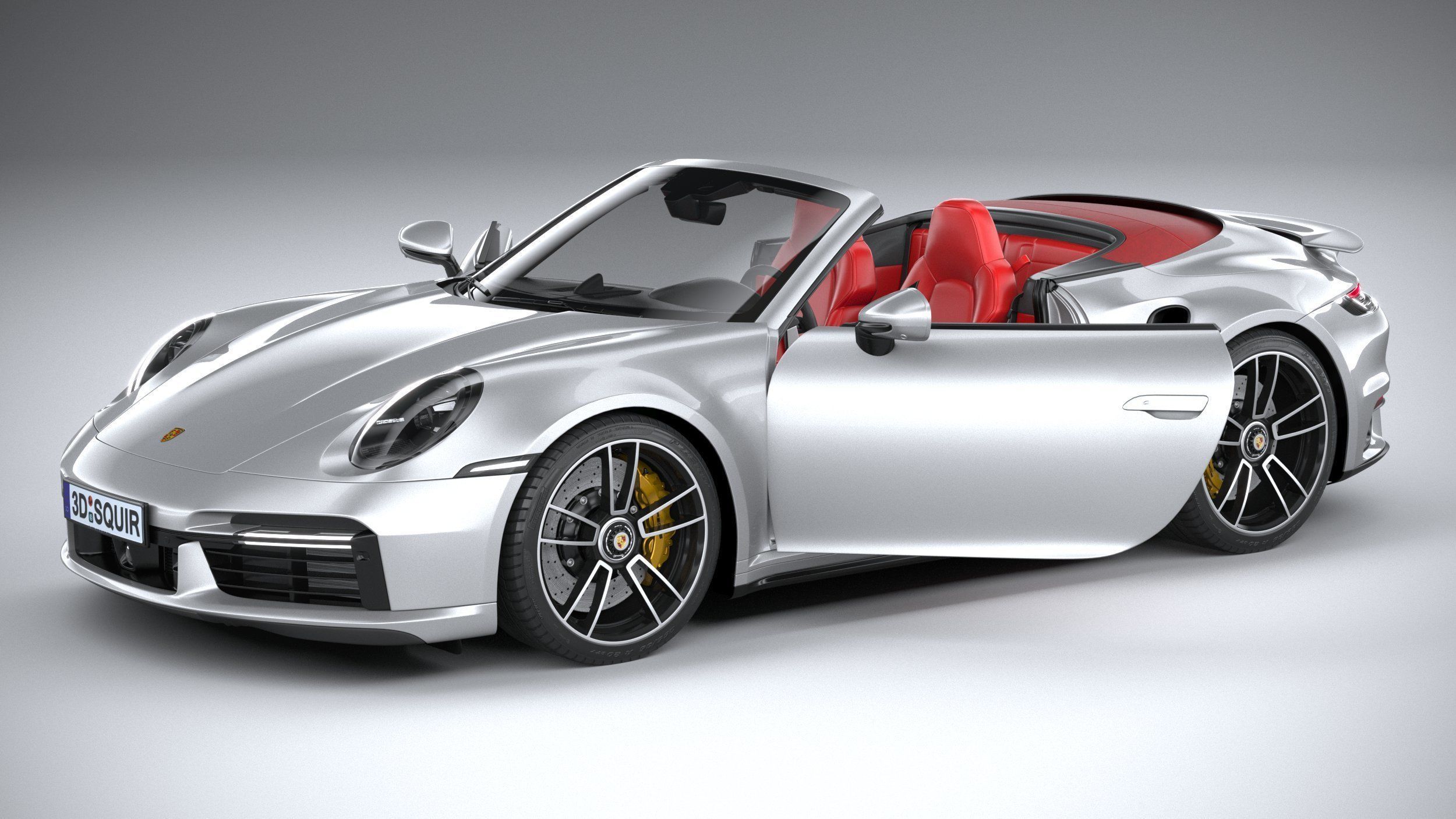 Porsche 911 Turbo S Cabrio 2021 3D model_19