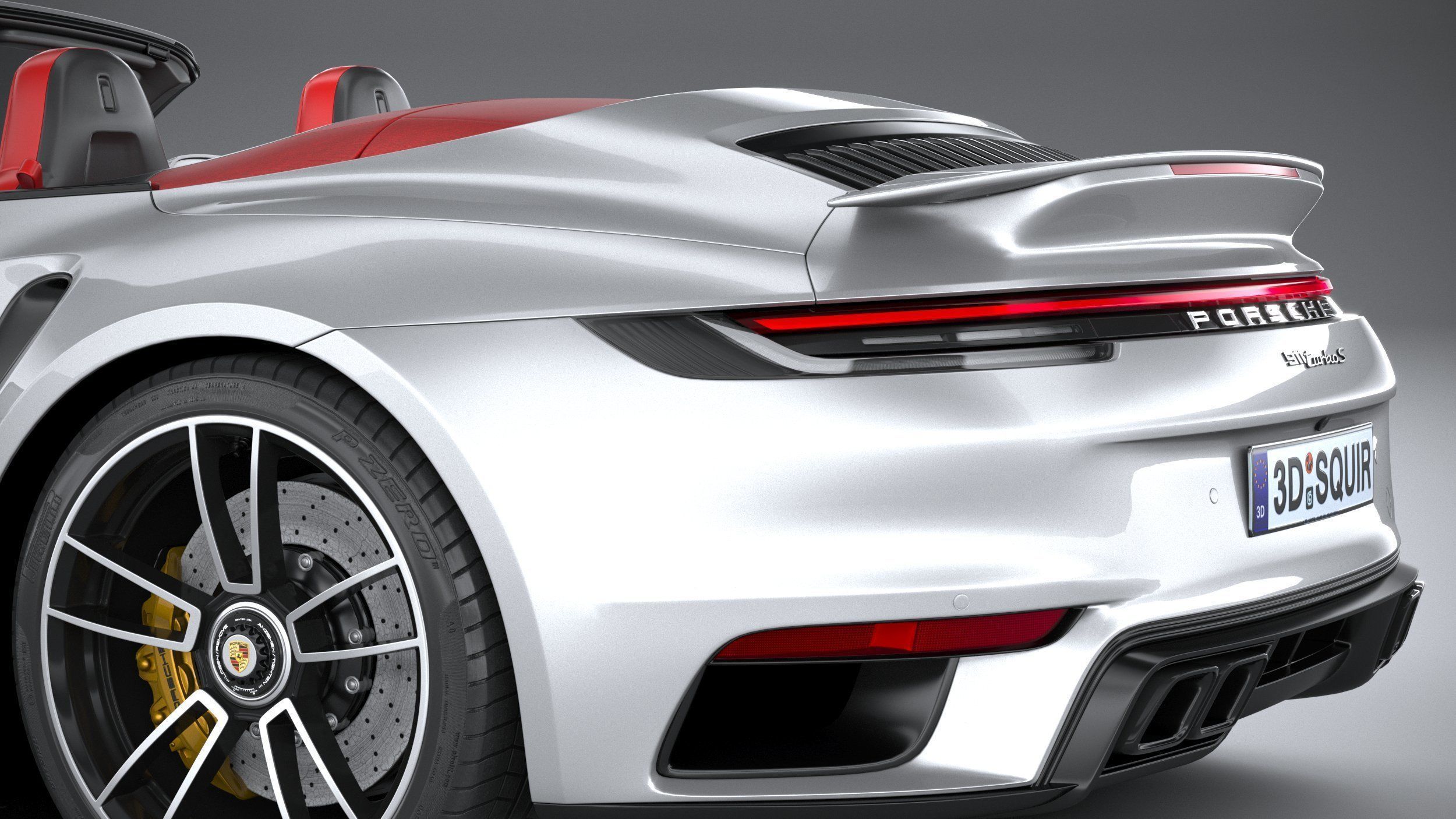 Porsche 911 Turbo S Cabrio 2021 3D model_6