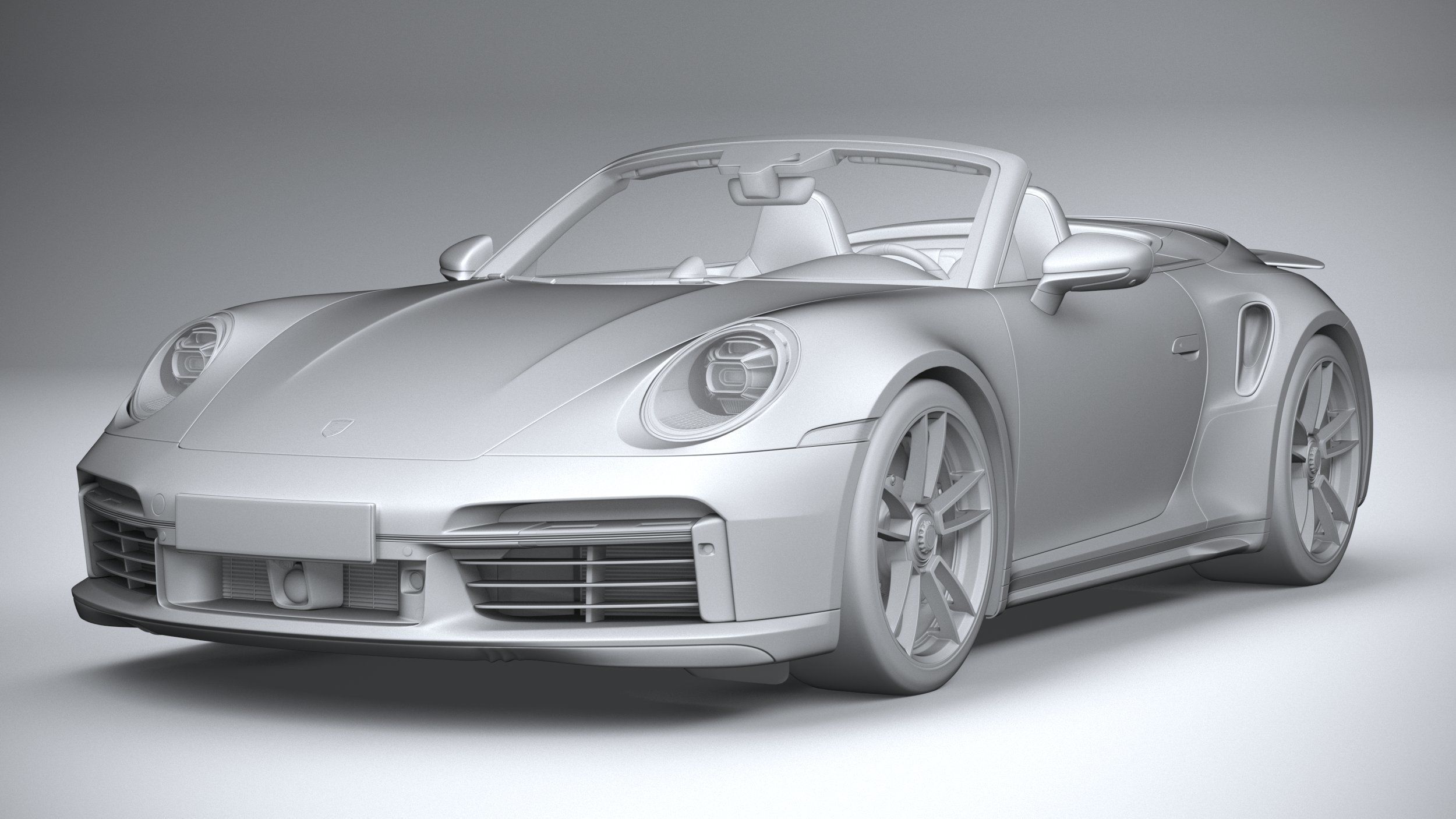 Porsche 911 Turbo S Cabrio 2021 3D model_27