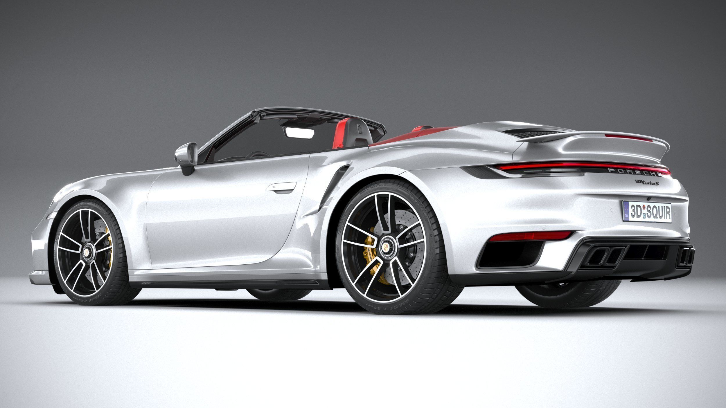 Porsche 911 Turbo S Cabrio 2021 3D model_5