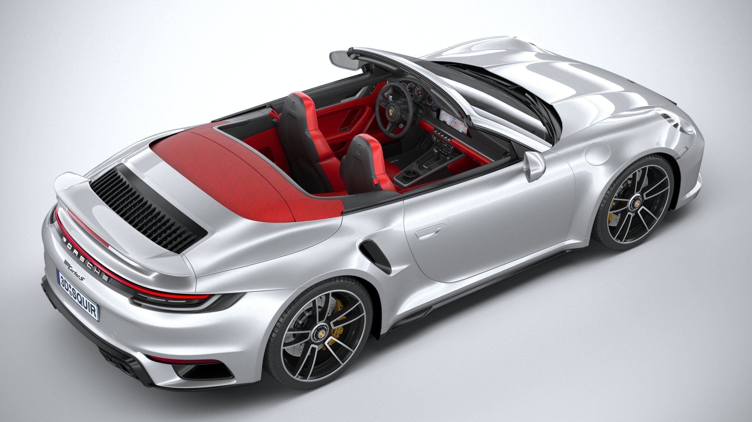Porsche 911 Turbo S Cabrio 2021 3D model_10
